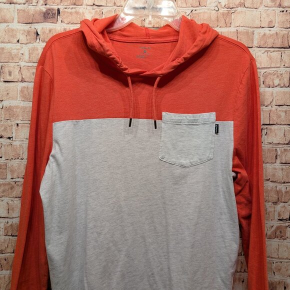 Hurley Two-Tone Hooded Long Sleeve Shirt Size Small - Picture 2 of 9